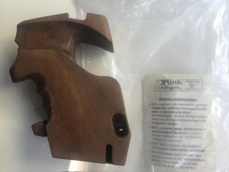   VENDIDA  Buenos días:

Vendo Cacha anatomica Rink talla S para la pistola Morini 162 Ei de 2 pilas. 00
