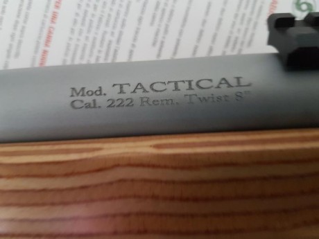 Hola a todos, por fin voy a tener mi sabatti tactical en 222, he estado buscando el paso de estrias de 102