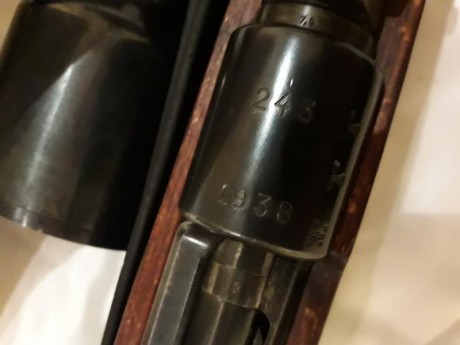 Rifle máuser k98 243 de 1938 en muy buen estado y con todas las piezas originales y con  el mismo número 32