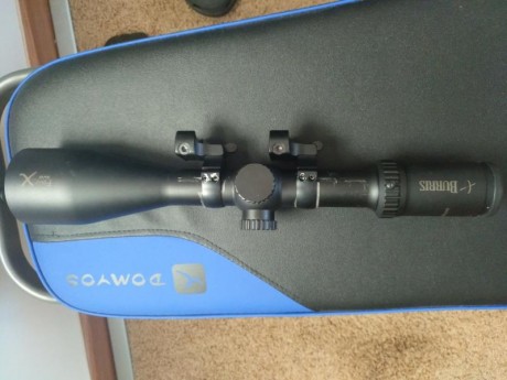 Vendo visor burri x four 3. 12x56 con reticula iluminada, trantamiento multicapa, buen estado, solo marcas 00