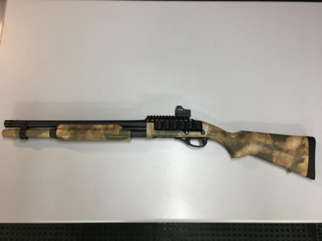 Por no usar, vendo escopeta Remington 870 Express Magnum customizada.
Sin apenas uso, custmizada con Water-transfer 01
