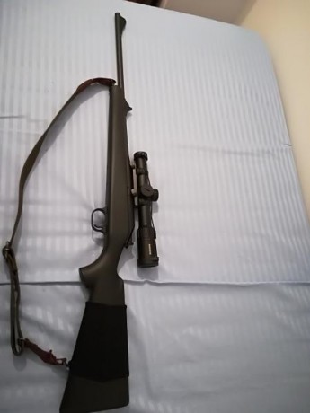 Vendo rifle Blaser R93 sintético calibre 9 3 x62 con monturas blaser originales y visor minox zx5i de 00