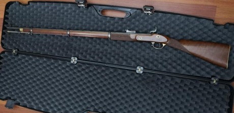 Vendo esta maravilla de rifle es un Volunteer Parker Hale .451 de 3 band esta impecable digamos que nuevo. 01