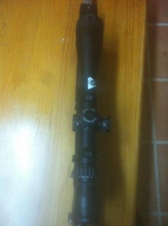 se vende rifle Unique RS1 calibre 308 y visor Deon March X 8-80x56, con bipode, funda, y  municion, apenas 00
