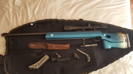 Mi compañero del club, Joan, vende esta carabina Anschutz modelo Match 54, con diopter, rabera, funda, 00
