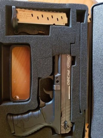Muy buenas compañeros,  

Recientemente adquirí una Walther PK 380 de calibre 380 Auto, 9mm Corto, para 02