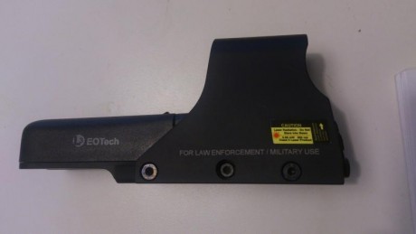 Hola, pongo a la venta este Visor Holográfico, EOTech - 512.A65. está nuevo, lo tenía montado en una carabina 01