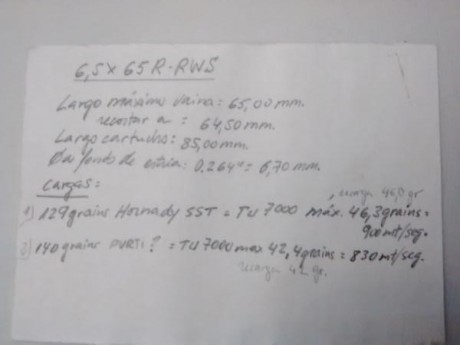 Vendido dies .264 Winchester Magnum marca LEE utilizados para recargar 54 cartuchos del 6,5 x 65R recalibrando 40