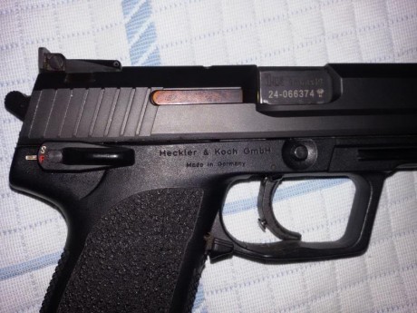 Se vende H&K USP Expert en muy buen estado.Recorrido del disparador ajustable y miras ajustables. 10