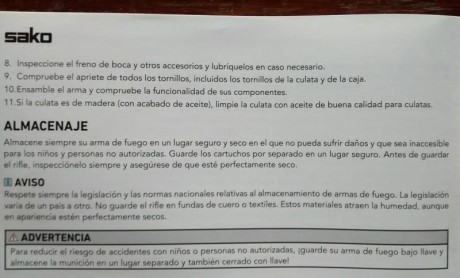 Hola.

Por más q miro y remito el dibujito de las instrucciones del rifle no consigo saber dónde poner 82