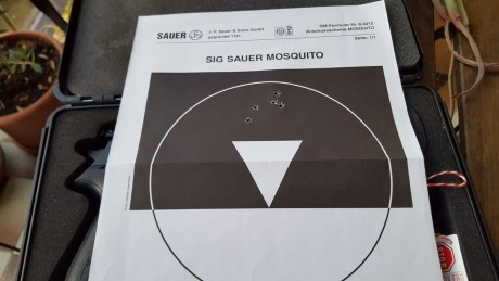 VENDIDA Pistola calibre 22lr marca SIG SAUER, modelo MOSQUITO , en perfecto estado, como nueva ,muy pocos 00