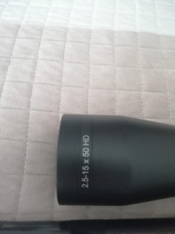   Buenas tardes

Mi hermano vende este visor:

Delta Titanium 2,5-15x50 HD

 Comprado nuevo en armería, 00