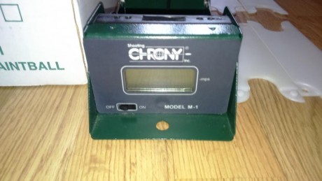 Vendo Chrony M-1 como nuevo (lo he usado dos veces).
 75 euros más portes si los hay. 01