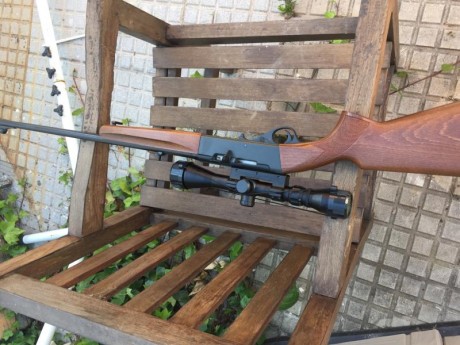 Hola, pues vendo carabina semiautomática marca Anschutz modelo 520, desmontable, con muy muy poco uso. 01