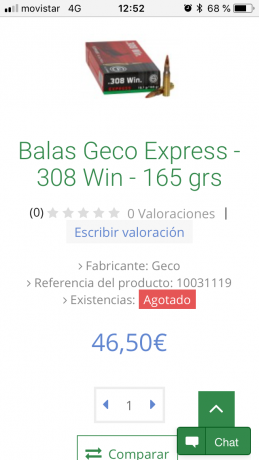 Pues está punta mea dado muy muy mal resultados es unos cuantos de recechos todos con sangre y sin encontrarlos 60