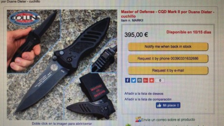 FANTÁSTICA NAVAJA Duane dieter MARK II
Marca	Master of Defense

artículo	MARKII

Tipo De Hoja	Plegado
Longitud 02