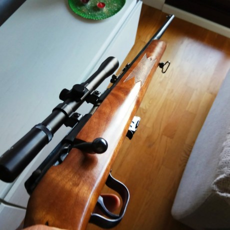 Un compañero me vende una carabina Rhenus 22 lr que seria mi regalo de cumple. Esta nueva y me la entregaria 02