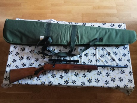Un compañero me vende una carabina Rhenus 22 lr que seria mi regalo de cumple. Esta nueva y me la entregaria 10