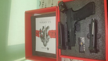 Gladius Secutor
Solo entreno en casa
Perfecta para práctica de ipsc o entreno.
2 cargadores
1 visor holografico 00