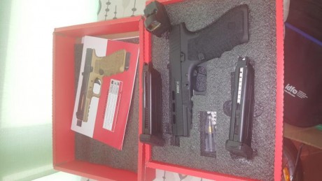 Gladius Secutor
Solo entreno en casa
Perfecta para práctica de ipsc o entreno.
2 cargadores
1 visor holografico 00