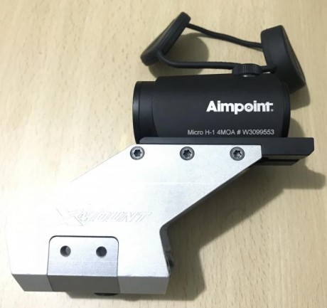 Vendo montura X-MOUNT para SIG SAUER X-SERIES equipado con visor AIMPOINT MICRO H-1 4MOA.

Impecable estado, 02
