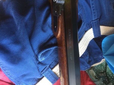 Se vende rifle ardesa del calibre 45, paso 1/20, en buen estado, ha tirado muy poco, con doble disparador 21
