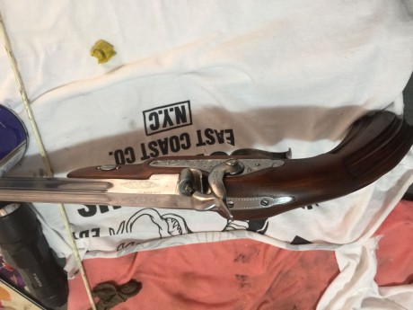 Se vende rifle ardesa del calibre 45, paso 1/20, en buen estado, ha tirado muy poco, con doble disparador 41