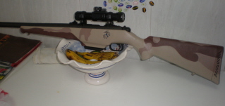 Hola amigo que estais?
Me gustaria pintar o tonear un rifle (color negro)
¿alguien conoce una buena marca 61