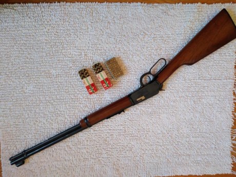 Vendo carabina de palanca Winchester calibre 22 LR. Buen estado, pocos tiros. Guiada en E
300 €. 02
