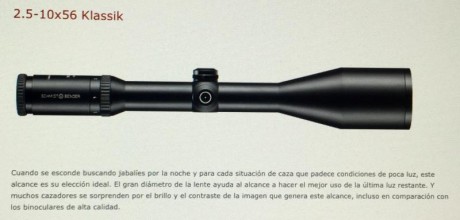 Se ofrece magnifico visor SCHMIDT-BENDER 2,5-10X56, modelo Klassik, 

Saludos al foro. 11