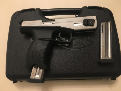 Vendo pistola WALTHER SP 22 L-R.
Empuñadura de polímero (HI-GRIP) miras ajustables, gatillo de dos etapas 02