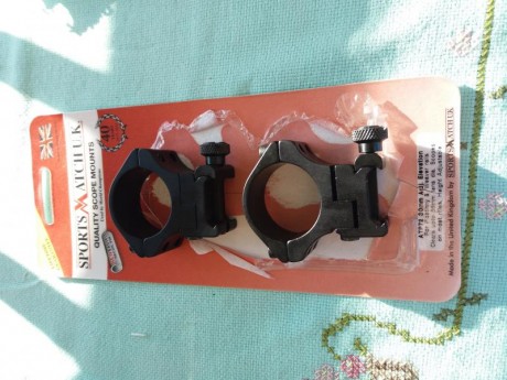 Buenos dias....vendo monturas sports macht von ajuste de elevacion para rail picattiny y weaver 30 mm....Nuevas...sin 00