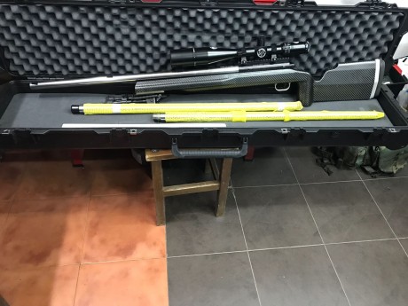 Se vende un barnard P con la culata de carbono, rail de 20 moas y tres cañones .
 Uno usado de 308 1/11 02