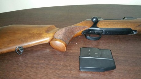 Vendo Sauer 202 del .30-06.
El rifle lo vendo porque casi no lo uso, el rifle tiene:

-Gatillo al pelo
-Alza 00
