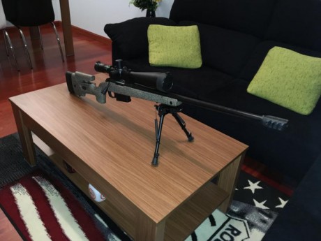 Vendo Bergara B14 HMR 24” calibre 308win con visor Sightron SIII 10-50x60. Rifle nuevo de este año, visor 00