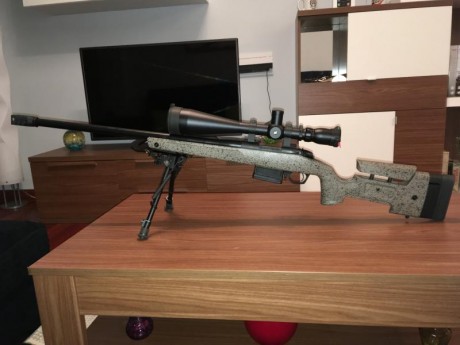 Vendo Bergara B14 HMR 24” calibre 308win con visor Sightron SIII 10-50x60. Rifle nuevo de este año, visor 11