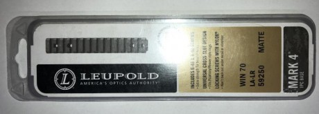 Se vende esta magnífica base para la instalación de visores en rifles WINCHESTER 70 LONG ACTION (acción 01