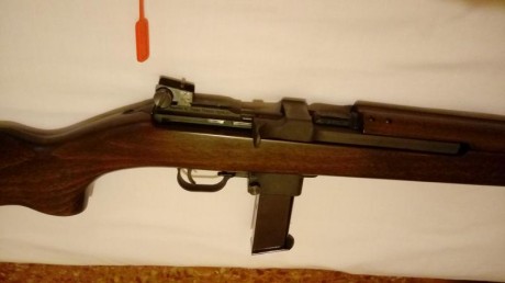  VENDIDA Vendo Carabina M1 de 9PB. de cuerpo de madera fabricada por Chiappa con tres cargadores dos de 10
