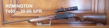 Vendo Remington 7400, en perfecto estado:
Visor: HAKKO 1x4 con tubo de 30
Punto rojo AIMPOINT 5000 xd
Fundas 02