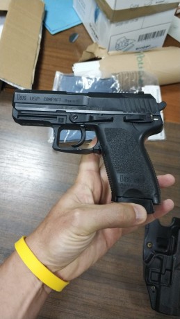 Un compañero vende su HK USP COMPACT en estado original no ha disparado más de 100 disparos, con su maletín, 00