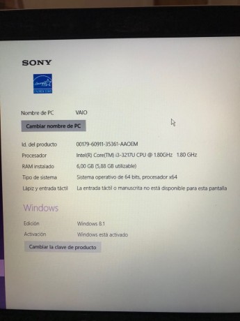 hOLA VENDO UN PORTATIL MARCA SONY VAIO EN PERFECTO ESTADO CON CUATRO AÑOS EN CUANTO PUEDA PONGO FOTOS 12
