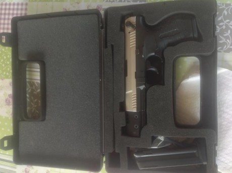 Vendo Walther P 22 Target.
Buen estado. 2 cargadores y caja original.
Calibre 22.
100 euros más envío. 00