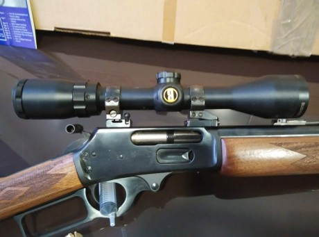 Se vende este rifle Marlin en dicho calibre, con sus elementos apel desmontables, (bases y anillas), y 00