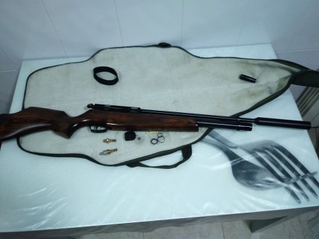 Pues eso , vendo mi gamo coyote con la culata de la buccaneer que me gustaba mas .
Es del calibre 5,5 112