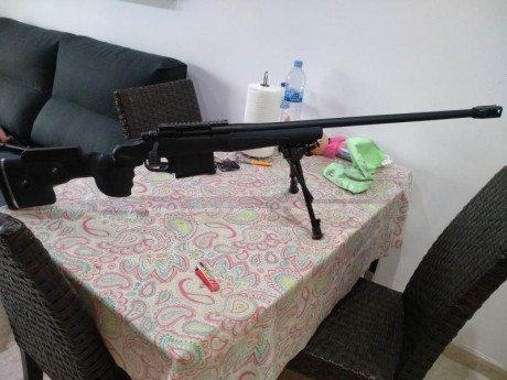 Vendo remington 700 police mlr calibre 338 lapua comprado nuevo el 18 de enero y customizado con los siguientes 10
