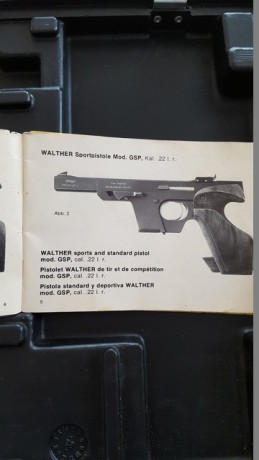 Por retirada del tiro, Vendo pistola WALTHER-GSP - MOD OSP 22 CORTO - 22 LARGO Y 32. Está en perfecto 32