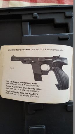 Por retirada del tiro, Vendo pistola WALTHER-GSP - MOD OSP 22 CORTO - 22 LARGO Y 32. Está en perfecto 31