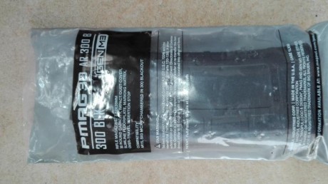 Hola, vendo cargador para AR-15 Magpul Pmag Gen M3 de 30 disparos específico para el calibre .300Blk. 10