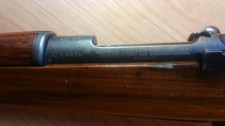 Un amigo de mi club vende un MAUSER chileno modelo 1895.
Calibre 308 winchester 7.62 x 51
Precio 300 euros 10