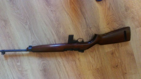 Un amigo de mi club vende una carabina modelo M1 de la marca ERMA
Calibre .22
Fabricada en Alemania
250 02